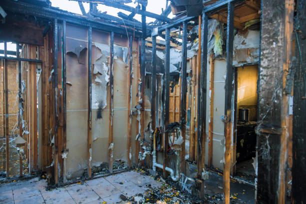Professional Fire Damage Removal technician working in Kewaskum, WI